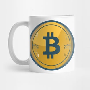 Gold Bitcoin Mug